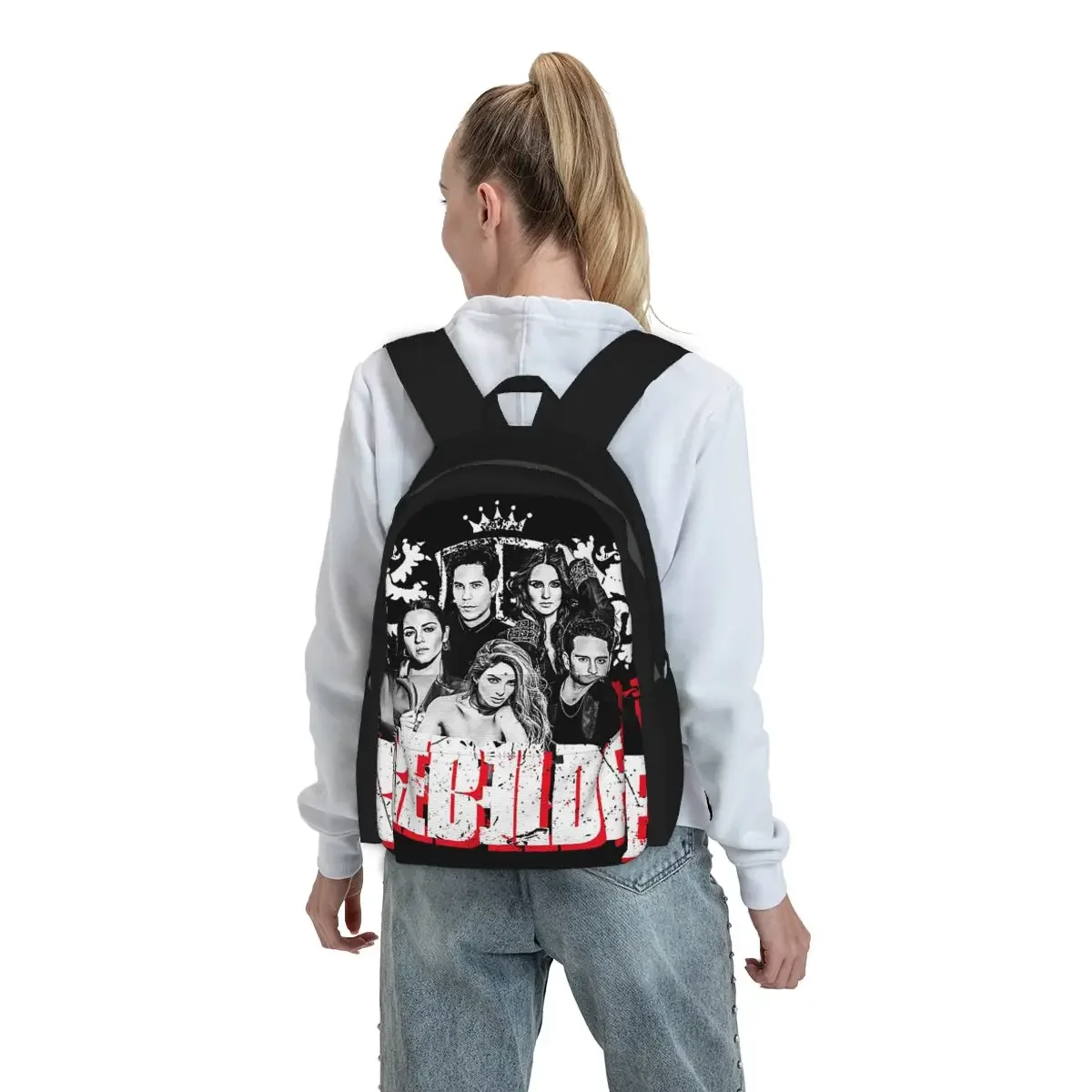 

Rbd Rebelde Tour Classic Backpack Student BookBag Kids School Bag Computer Shoulder Bags for Men Women