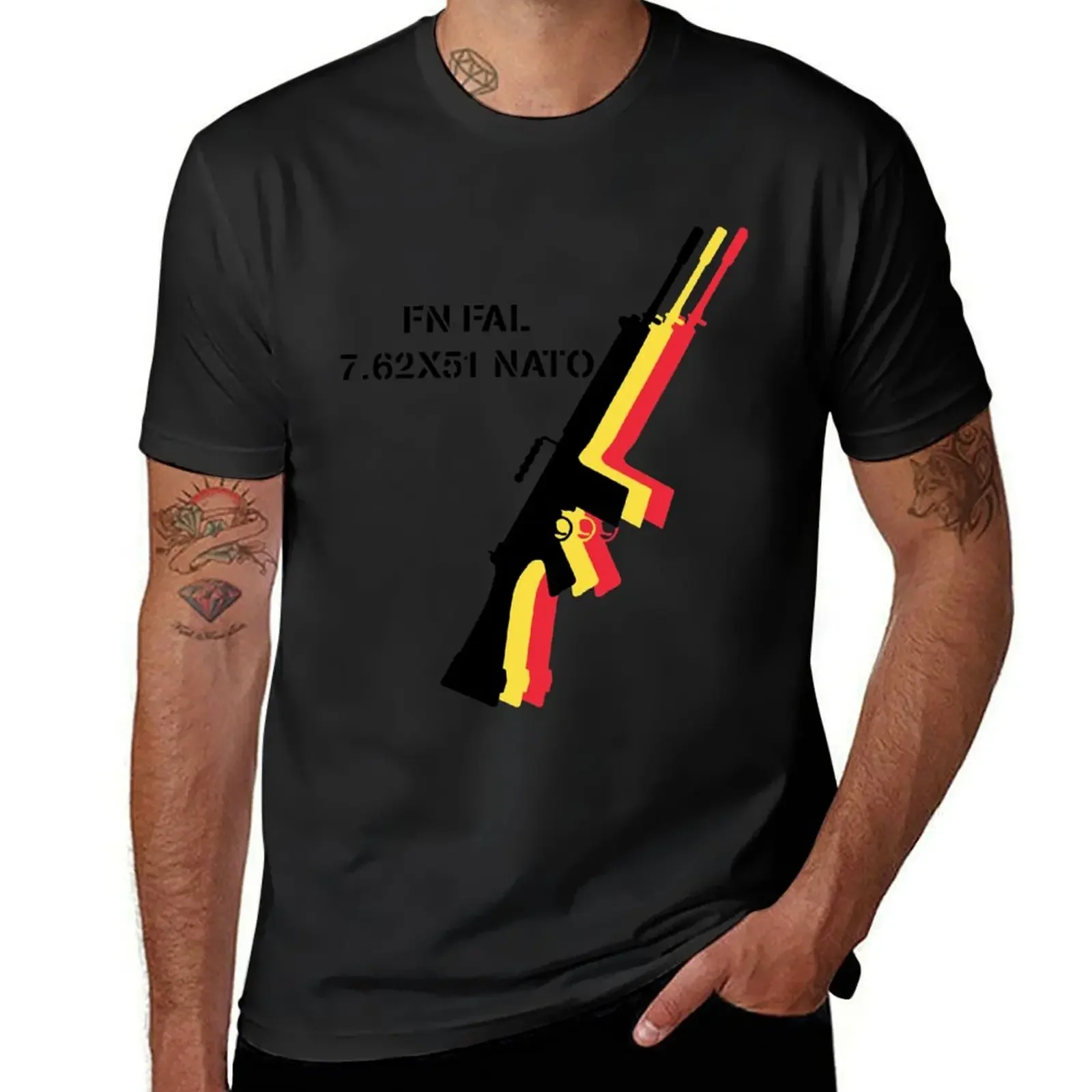 

FN FAL - The Right Arm of the Free World (text version) T-Shirt valentines clothes anime shirt mens graphic t-shirts