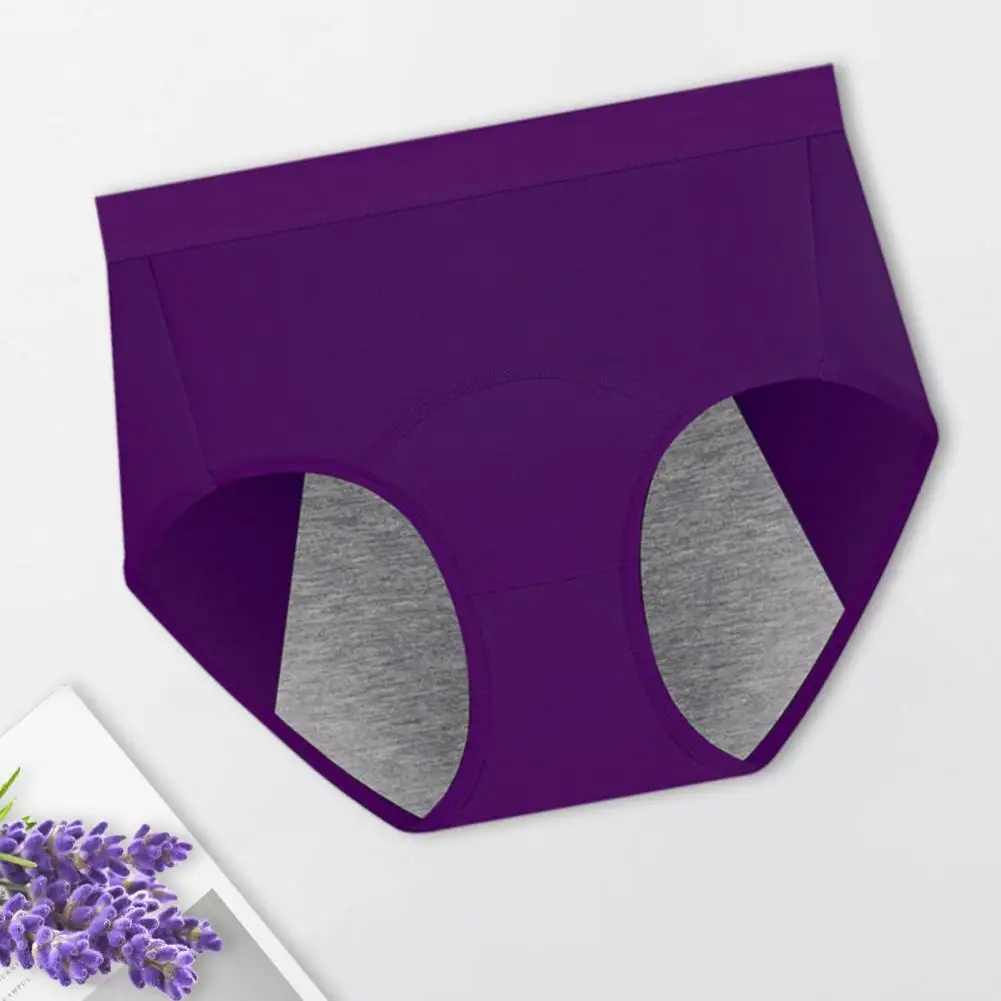 Everyday Underwear Period Undergarments Leak-proof High Waist Cotton Period Panties for Women with Full Butt for Maximum