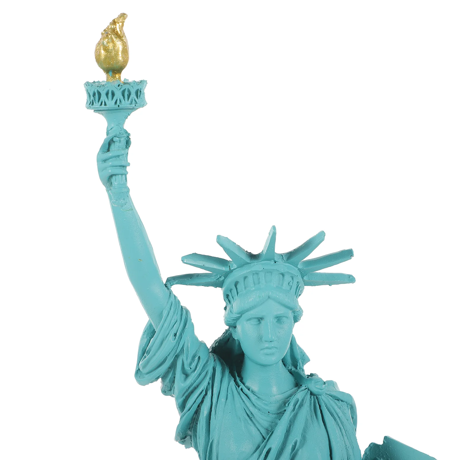 Statue of Liberty Model Mini Sand Table Cabinet Decor Ornament Household Adornment Simple Home