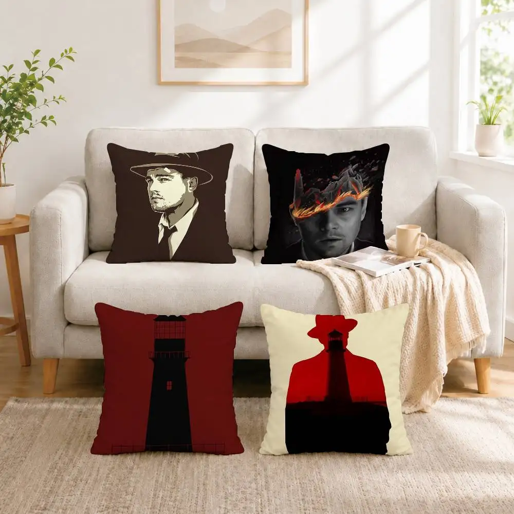 

F-Film S-Shutter Island Square Double-Sided printed Pillow Case Bedroom Bedside Pillow Sofa Cushion Cover Gift
