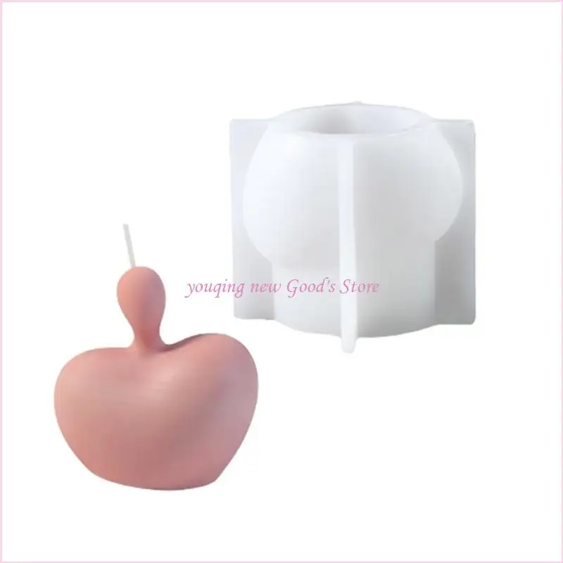 57QA Silicone Portrait Molds Heart Flexible Molds Crafting Molds Suitable for Unique Aesthetic Home Decors and Present
