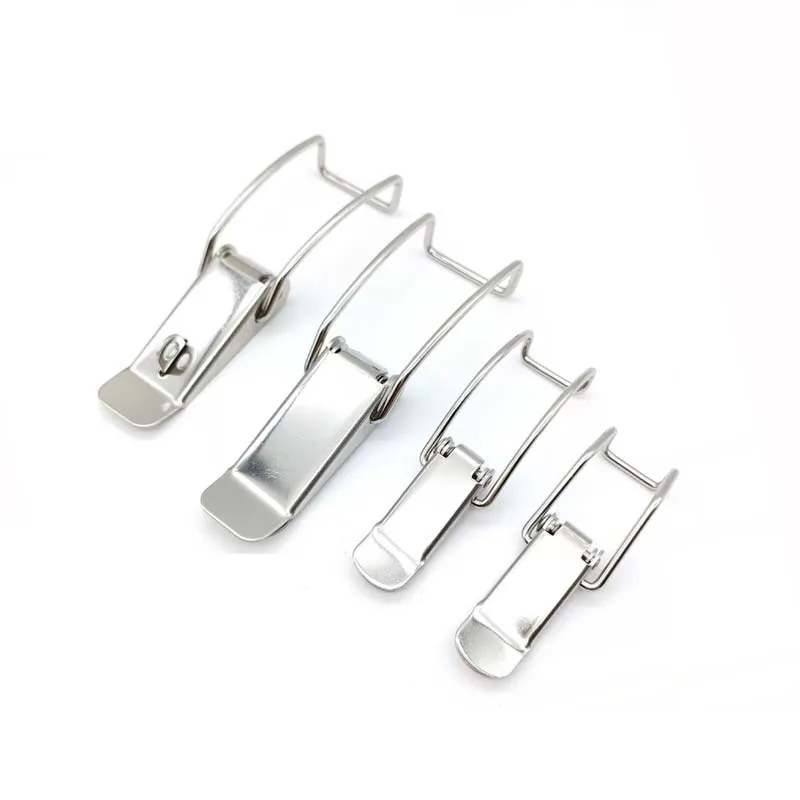 5PCS Stainless Steel Buckle Toolbox Buckle Hardware Accessories Barbecue Grill Duckbill Buckle Equipment Box Universal Buckle