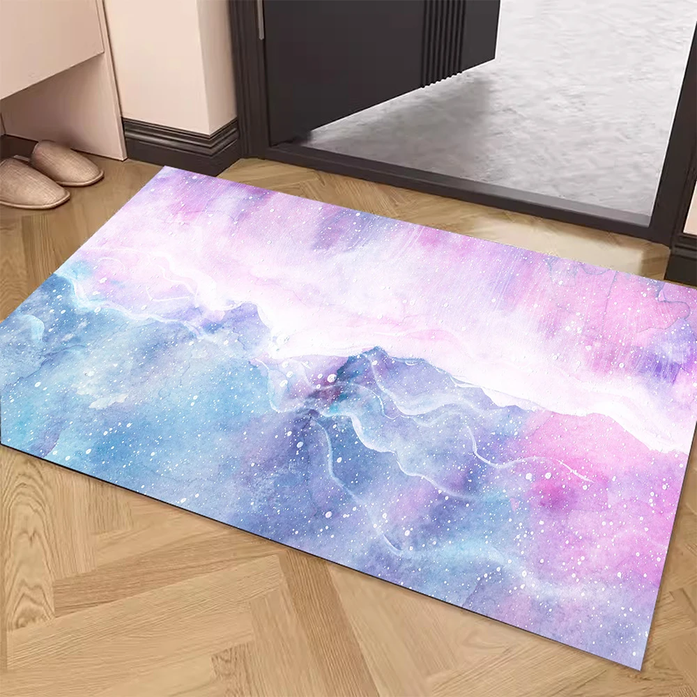 

Color Art Super Absorbent Bath Door Shower Mat Diatom Mud Kitchen Carpet Non Slip Entrance Rugs Home Living Room Decoration