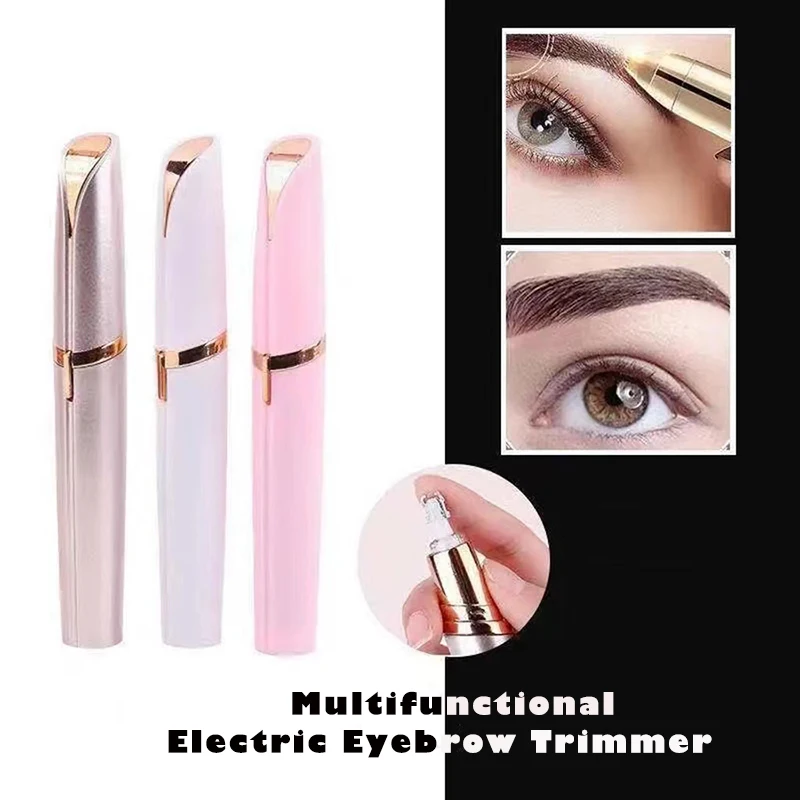 

USB Electric Eyebrow Trimmer Mini Painless Eye Brow Epilator Lipstick Brows Hair Remover Package skin care beauty health