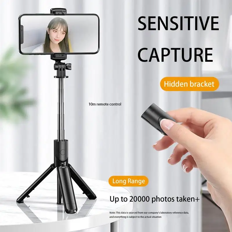 Bluetooths Selfie Stick Tripod Cell Phone Tripod Stand With Wireless Remote Extendable And Portable Selfie Stick Tripod For