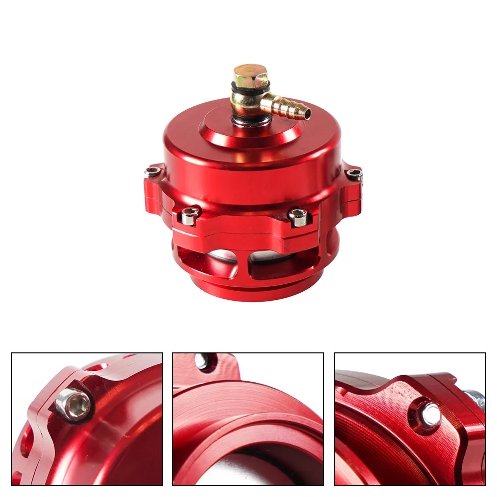 Uniwersalny zawór wydmuchowy turbo 50 mm BOV z spawanym aluminiowym kołnierzem w kształcie litery V 6PSI + 18PSI Sprężyny