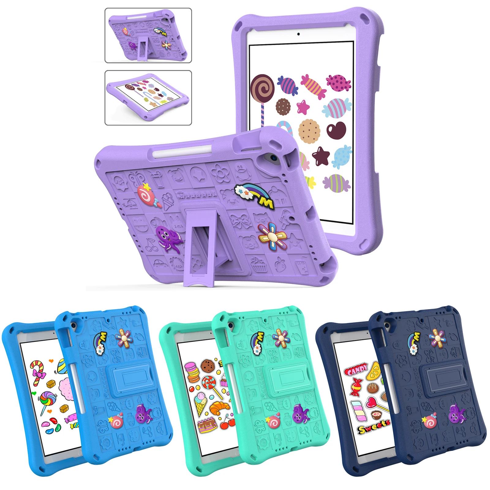 

Kids EVA Stand DIY Case for IPad Air 11 2024 10th 2022 10.9 Safe Tablet Cover for Pro 11 2018 2020 Air 4 5 mini 7 6 8th 9th 10.2