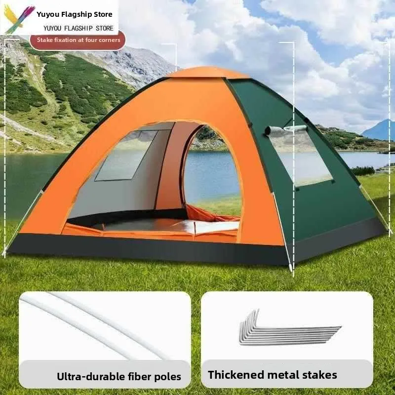 Automatic Outdoor Tent Family Home Use Anti-UV Insect Proof Indoor Small House Adult Child Tent Double Layer Structure Resin ... view 3