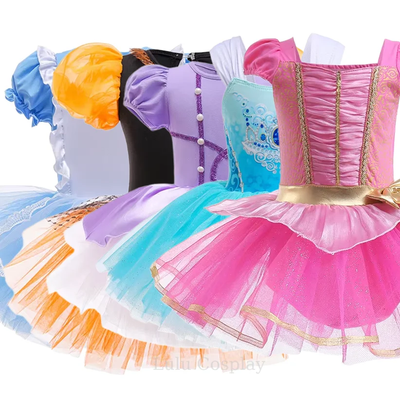 

Mermaid Snow White Dance Skirt Baby Girls Costume Belle Rapunzel Dress Kids Fancy Casual Dresses Birthday Party Clothe