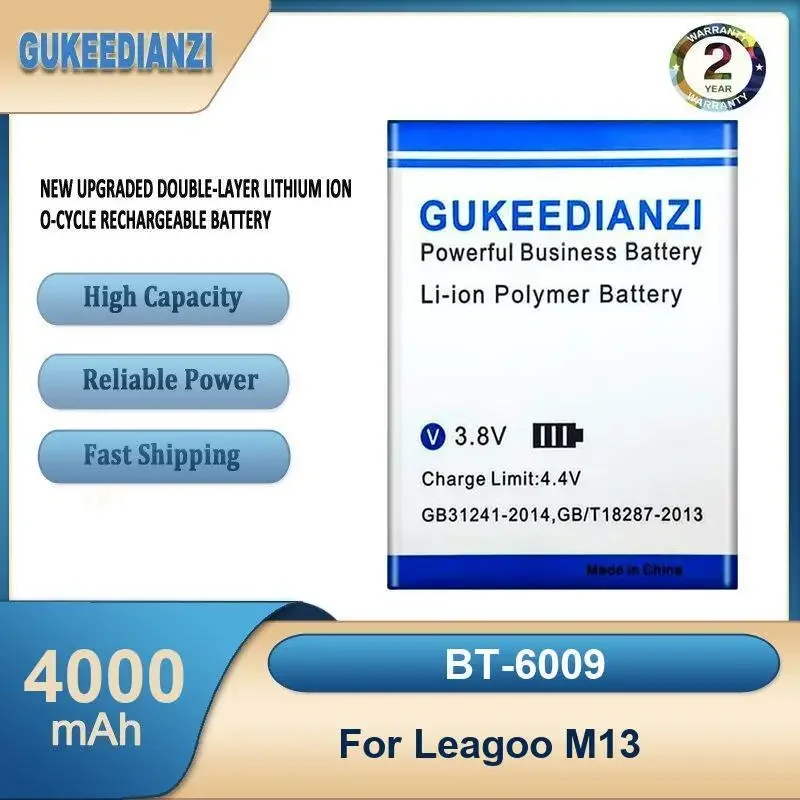 

BT-6009 Аккумулятор для мобильного телефона высокой емкости 4000 мАч для Leagoo M13