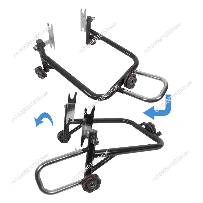 Motorcycle Front & Rear Stand Set 360° Movable Lift Stands, Revolutionary Heavy Duty Motorcycle Stands