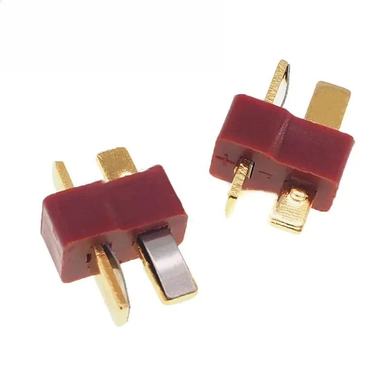 50PCS T- Plug Male & Female Connectors Deans Style For RC LiPo Battery ESC