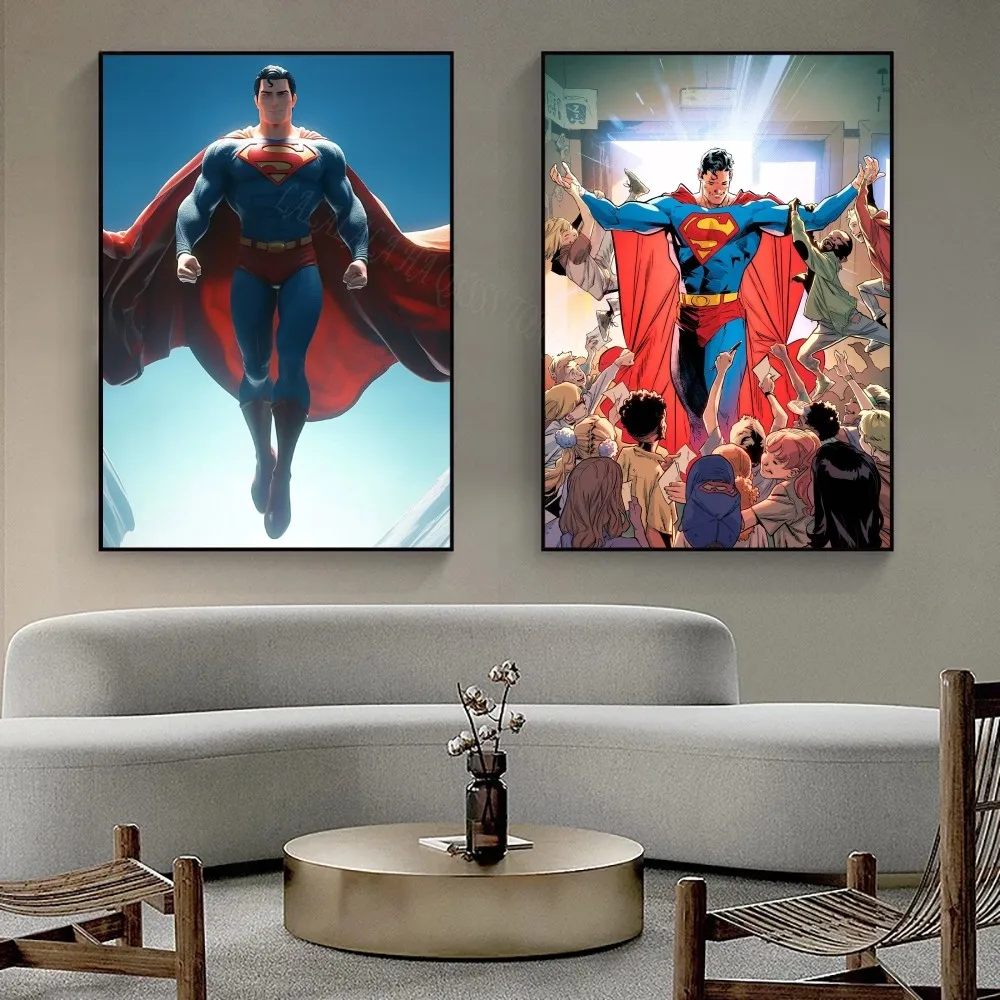 1pc Superman Poster Bedroom Posters Bar Coffee Tube Art Hanging Paintings Living Room Decor