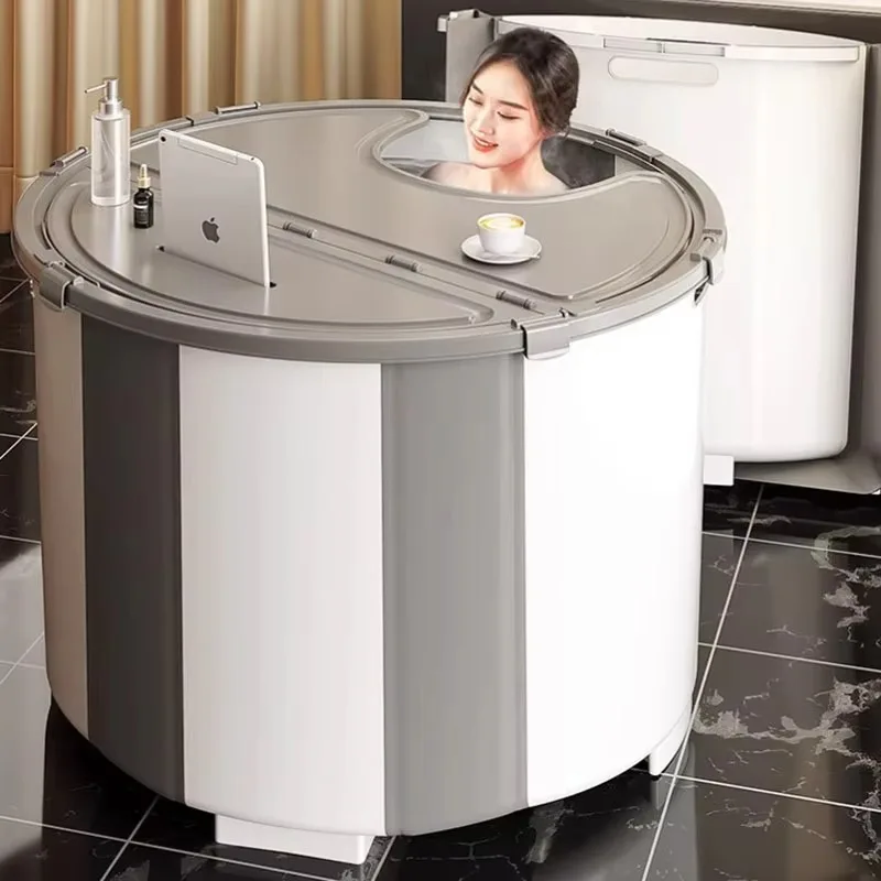 White Foldable Bathtub, Big Baby Design, Portable Large Adults Style, Bathroom Baignoire Pliable Abulte Home Furniture