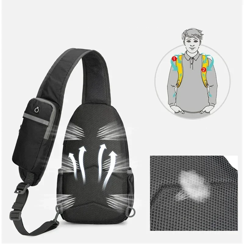 New Anti-Theft Waterproof Shoulder Backpack Sling Chest Crossbody Bag Cover Pack Rucksack Bicycle Sport Carry on Weekender Bag