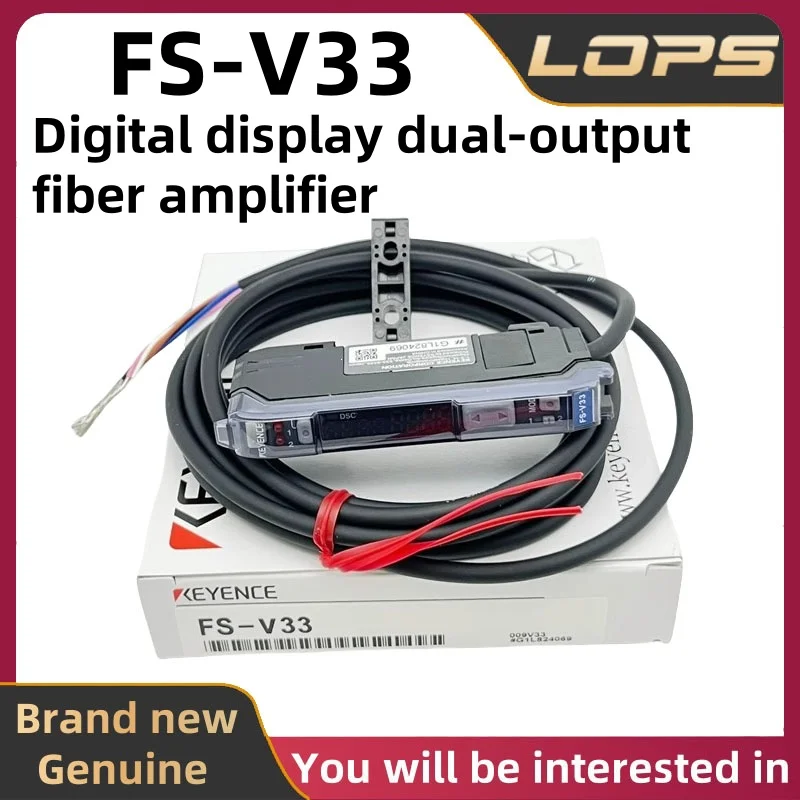 

FS-V33 New Original KEYENCE Digital display dual-output fiber amplifier, large stock, welcome to consult.