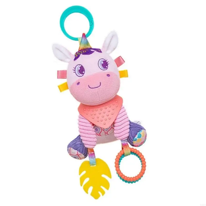 Y88D لعبة سرير ناعمة معلقة بألوان نابضة بالحياة للتدريب السمعي للعب في صالة الألعاب الرياضية للرضع