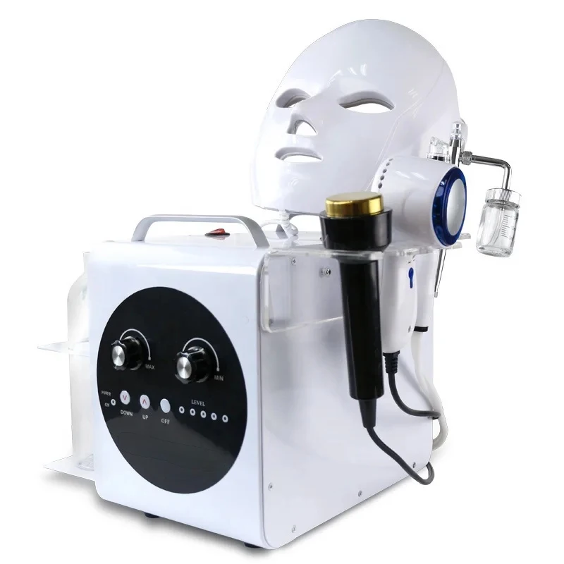 5 In 1 Kleine Bubble Water Waterstof Zuurstof Schoonheid Machine Met Led Masker Injectie Pistool Vacuüm Zuig Mee-eter Schoon Spuit