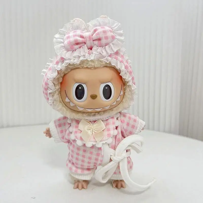 (Clothes only) 17cm for Labubu doll clothing winter decoration #466315