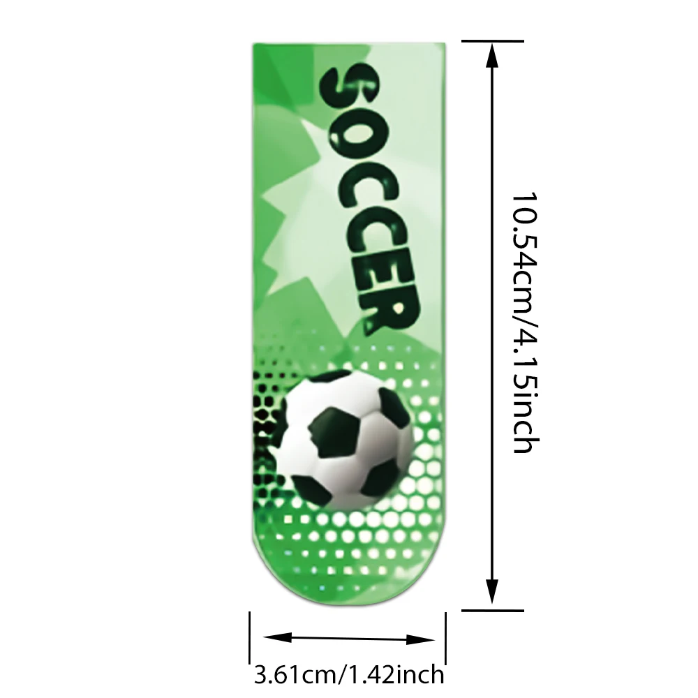 30PCS Cool Soccer Bookmarks Championship Theme Paper Bookmarks Students Readers Gift Reading Book Clip Sports Fan Book Accessory