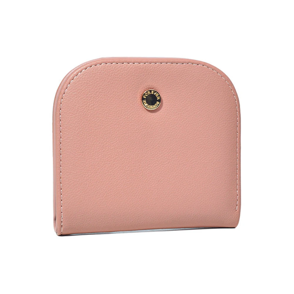 Cartera ultrafina de cuero PU para mujer, monedero de Color sólido, tarjetero, bolso encantador para niñas