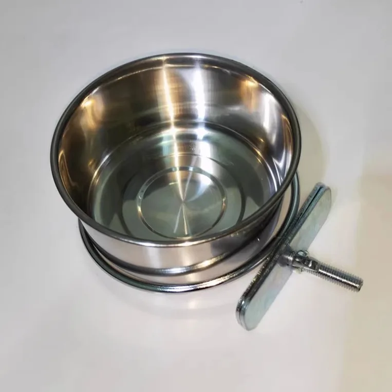 

Bird cage cage stainless steel anti-biting food cup food bowl bird feeder parrot anti-biting food box hanging fixed