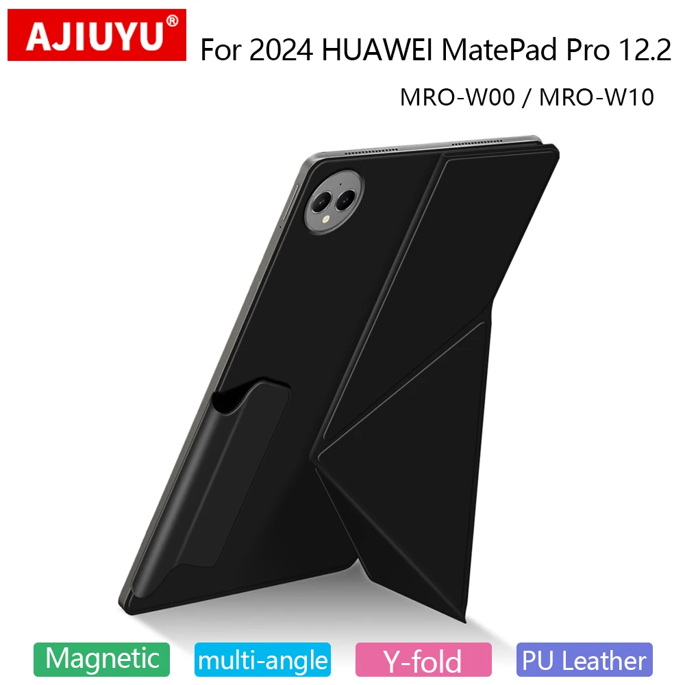 Funda For HUAWEI MatePad Pro 12.2-inch 2024 Y Folding Tablet Case For MatePad Pro 12.2 MRO-W00 MRO-W10 Magnetic Smart Case