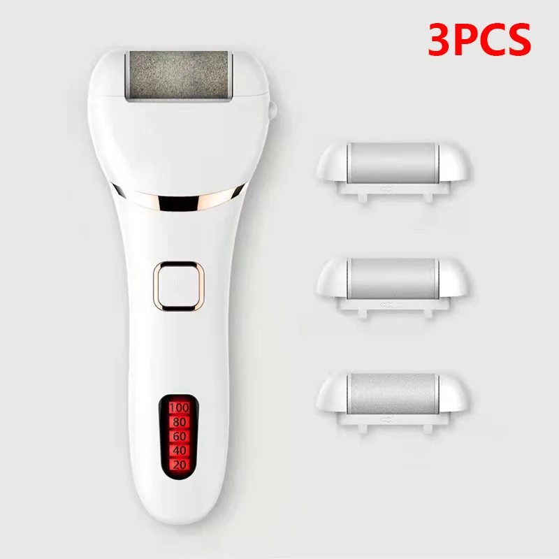 3 قطع رؤوس مطحنة عالية الجودة للعناية بالقدم، بكرات مزيل الجلد الصلب، عبوات أداة إزالة مسامير القدم