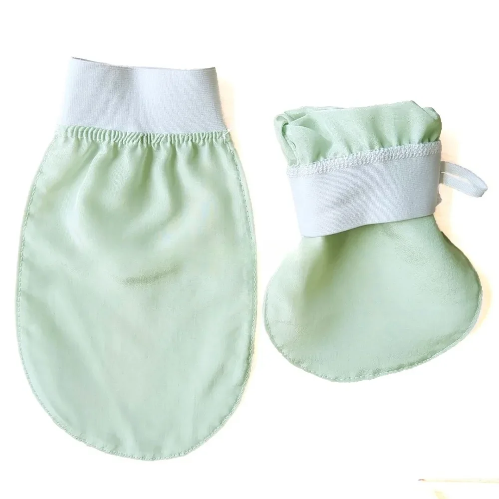 1 قطعة 100% الحرير التقشير غسل الوجه منشفة التجميل لينة التقشير الجلد حمام فرك الحرير حمام الوجه قفازات غسل الاستحمام اكسسوارات