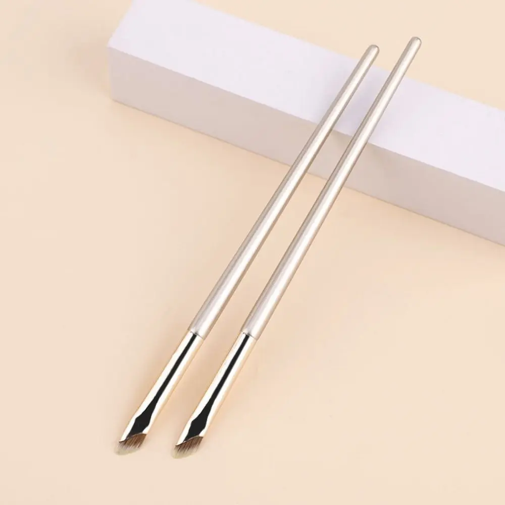 Portable Eye Makeup Brushes Small Angle Super Thin Flat Eyeliner Brush High Quality Outline Angled Eyeliner Brush Female