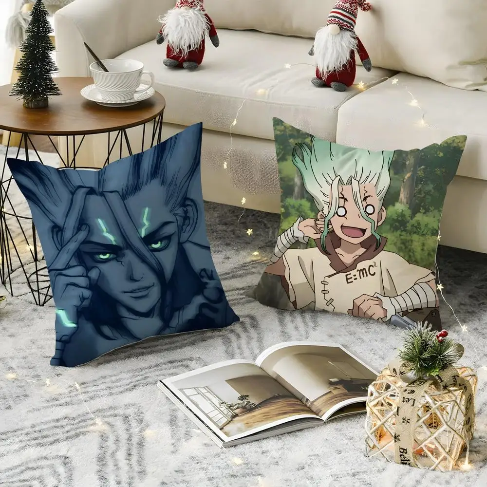 Dr S-Stone-E Pillow Case Pattern Printed Pillowcase for Living Room Sofa Cushion Cover & Bedroom Decor