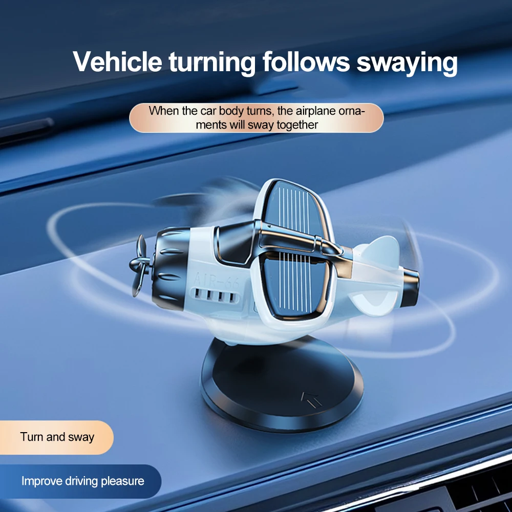 

Solar Car Dashboard Ornament Auto Interior Decoration Light Sensing Energy Collection Swing Motion Enhances Driving Pleasure