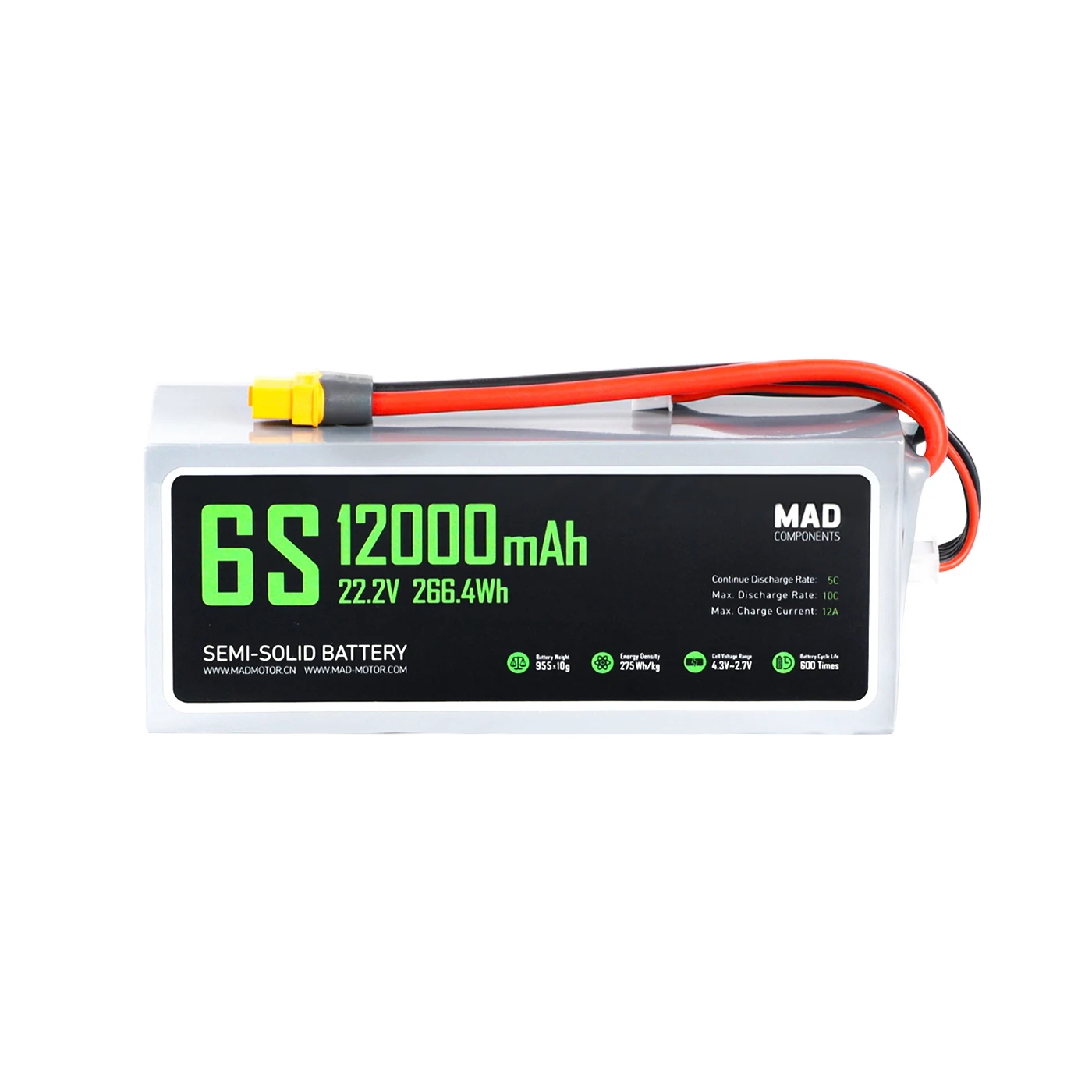 ATV 6S 12Ah High Power Drone Solid State Lithium Battery 6s Lipo 10000/16000/22000/23000/30000mah 22.2v 100c Battery