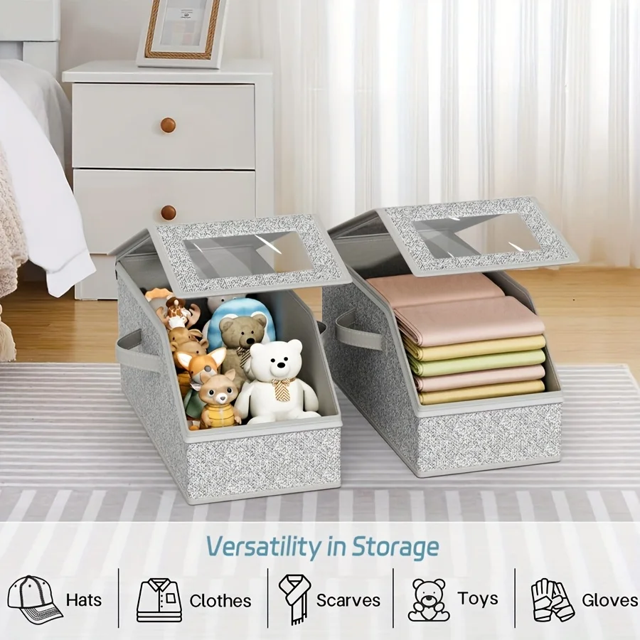 Baseball Cap Storage Box Multifunctional Dustproof Organizer 1Pc for Home Office Travel