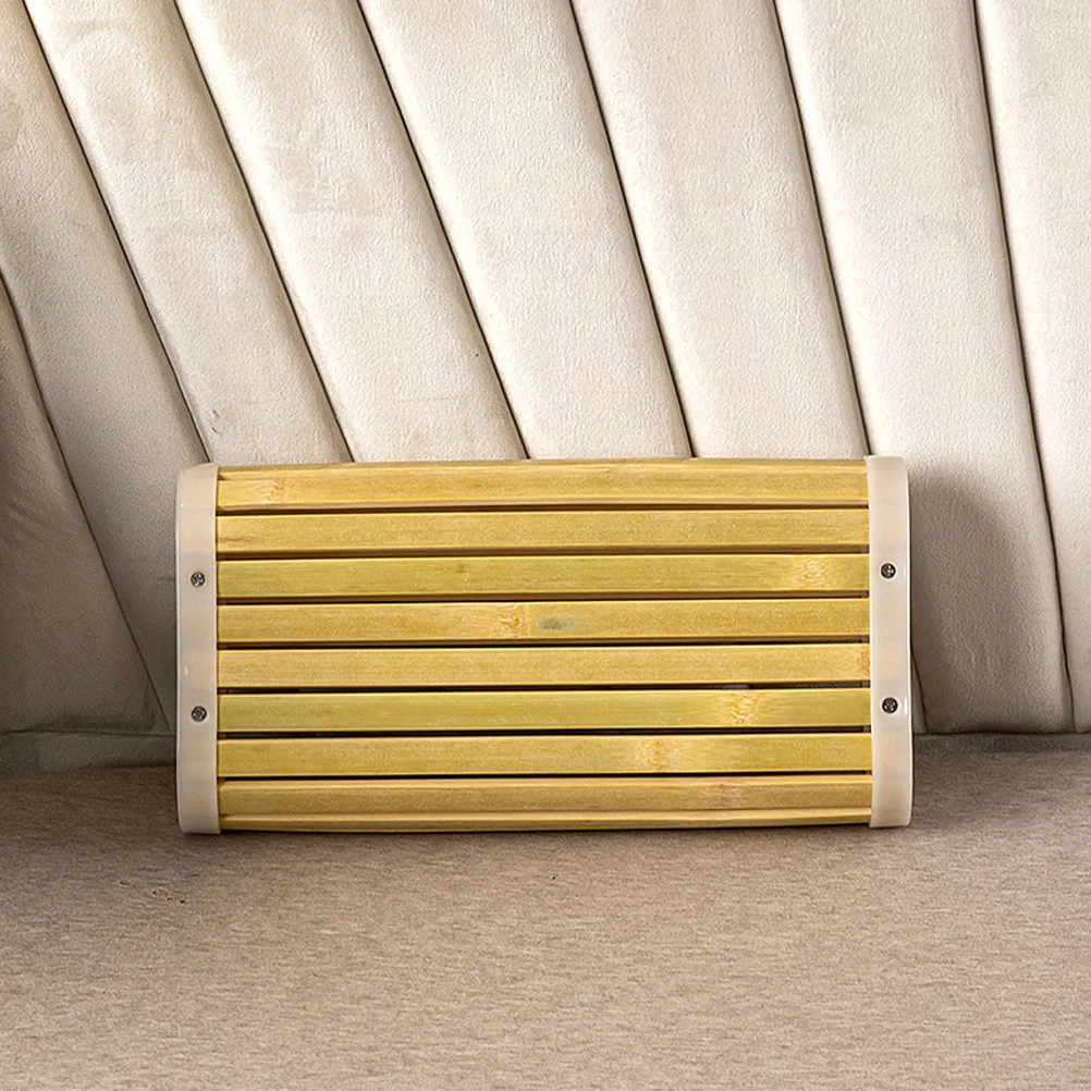 

Bamboo Pillow Rectangular Cervical Neck Rest Sauna Room Cooling Bath Pillow Summer Breathable Neck Cushion Bed Pillows