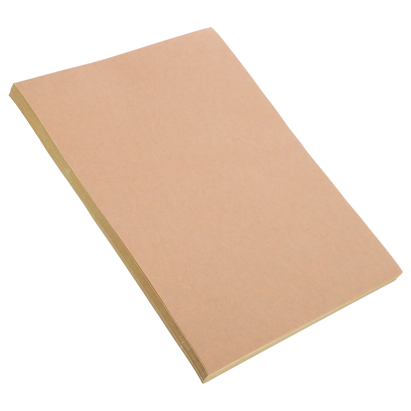 50 Sheets A4 Kraft Paper Stickers Labels Printer Sticker Paper Brown Adhesive Sheets for Printing Office Use Folder Bag Label