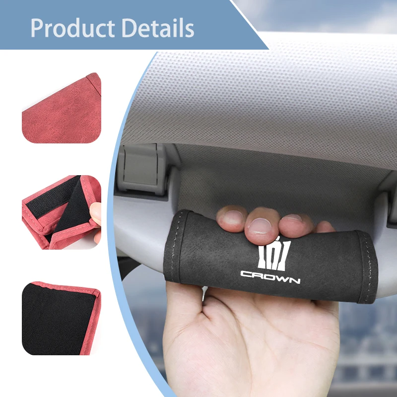 1pcs Car Roof Handle Glove Armrest Anti-Scratch Protective Cover For Toyota Crown S170 Athlete 1999 2000 2001 2002 2003 2004