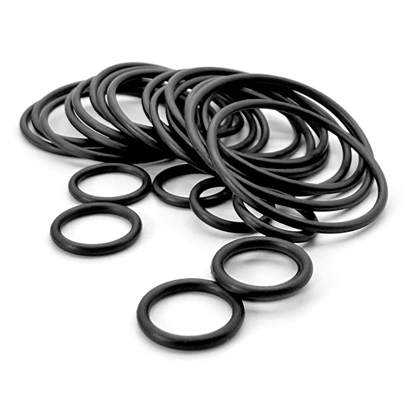 

NBR O-Ring CS 2.4mm Black, Round Corrosion Resist Oil Resistant Seal, Multiple Sizes for Hydraulics Machinery