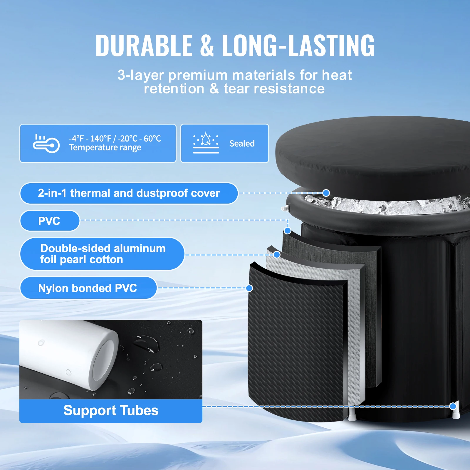 Portable Ice Bath Plunge Tub 3