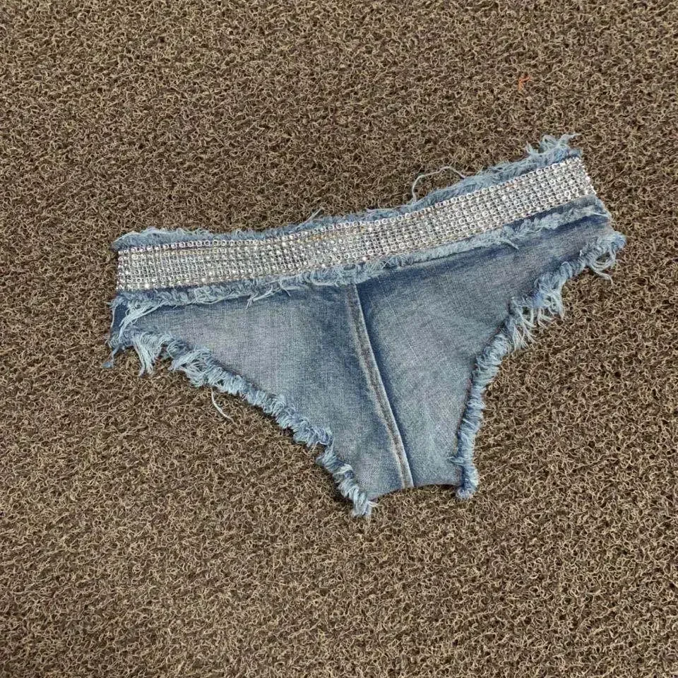 Szorty Dżinsy Letnie Seksowne Skinny Bodycon Klub nocny Gorące spodnie Hipster Spodnie damskie Ultra krótkie dżinsowe krótkie dżinsy
