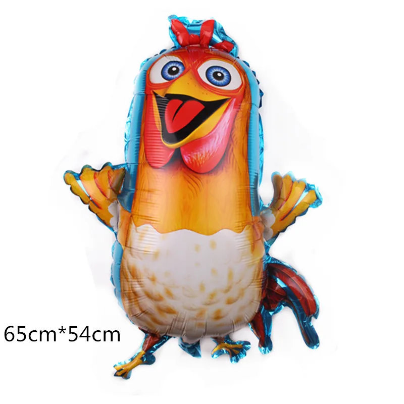 Chicken Dairy Farm Chick Tractor Ballons Happy Birthday Kids Party Animal Pet Dream Rangeland La Granja Zenon Party decoration