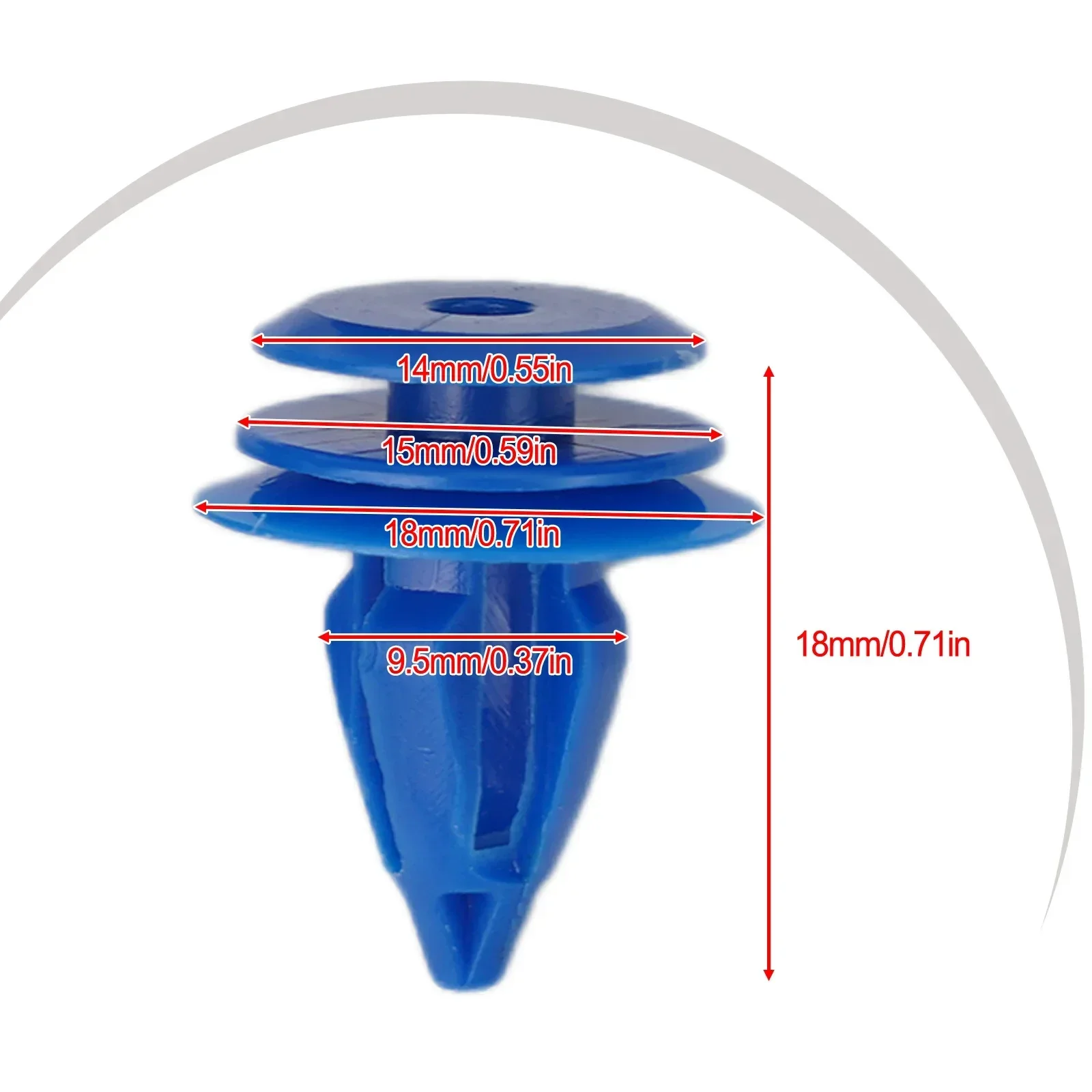 50pcs For Rover Range for Evoque car Wheel Arch Trim Clips Replace Blue Decorate Front Rear LR027255 Left Right Plastic
