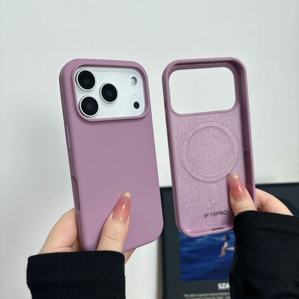 For Magsafe Magnetic Liquid Silicone Phone Case For iPhone 17 18 Pro Max 16 17 Pro 15 14 13 12 11 Pro Max Plus Candy Soft Cover