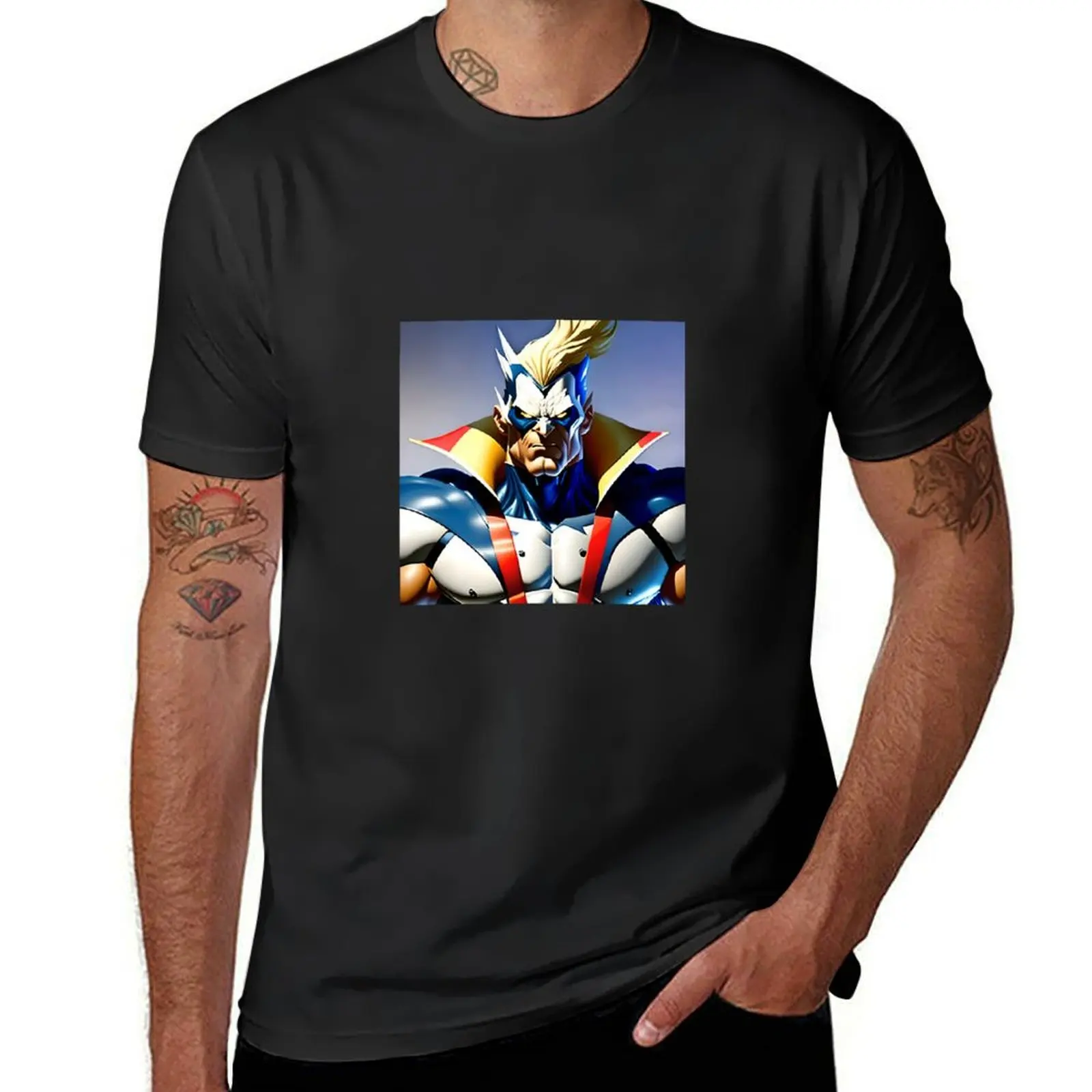 Allmight comic T-Shirt summer tops funnys quick drying heavy weight t shirts for men