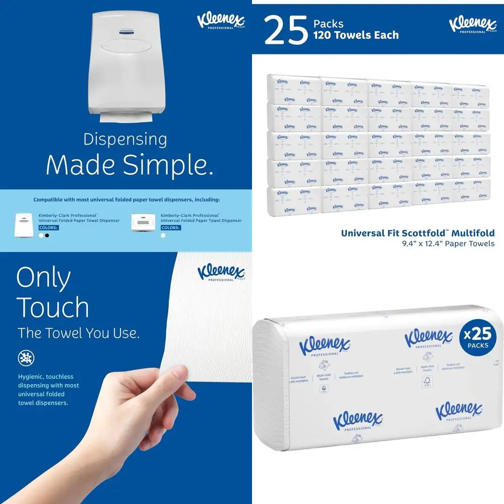 

Бумажные полотенца белые оптом - высокая впитываемость, 120 листов в упаковке, 25 упаковок в коробке, всего 3000 листов