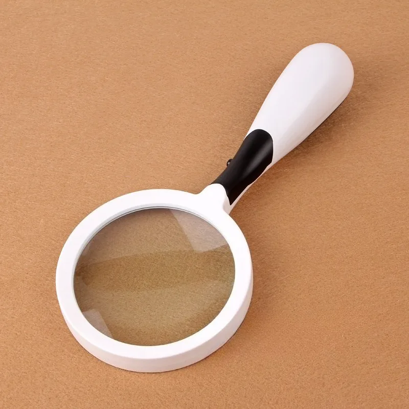 

3X LED Lighting Magnifier Optical Glass Lens Magnifying Glass with Light Reading Helping Hands Loupe Gifts for Elders Grandpa