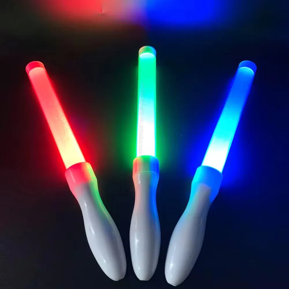 Fluorescent Glow Stick OEM custom LOGO cheering penlight illuminated LED light stick for night club party festival events