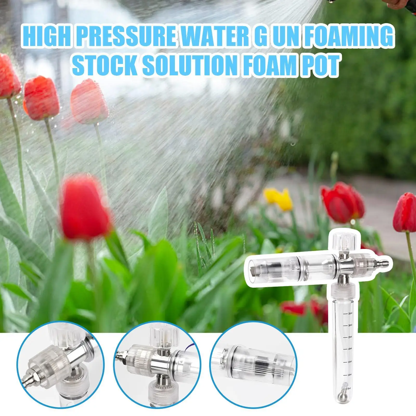 

Foam Sprayer Auto Washing Equipment High Pressure Portable Foam Sprayer for Car Window Shower Tile Grout Lawn Garden Outdoor