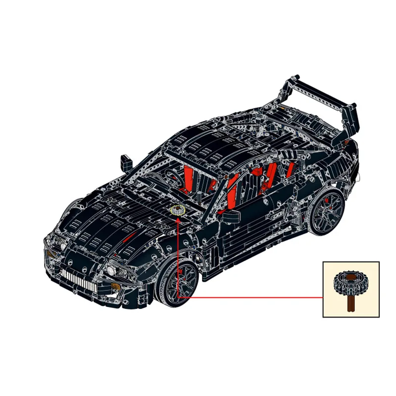 

Новый масштаб 1:8 Supra MK4 [A80] Супер спортивный автомобиль, модель строительного комплекта, Creators Block Bricks, игрушки «сделай сам» для детей, подарки на день рождения, набор для мальчиков